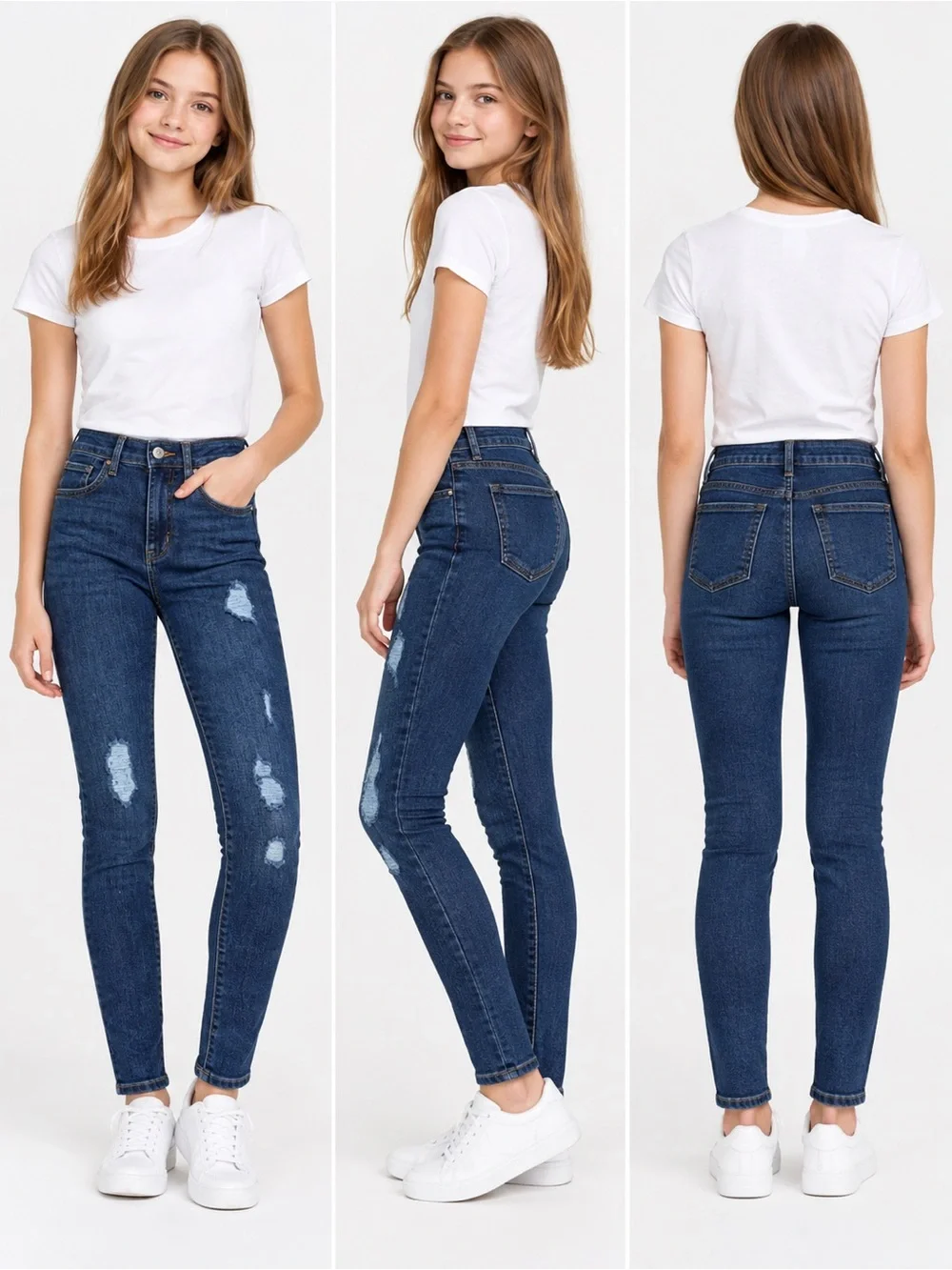 NWT New Levi's 720 High Rise Super Skinny Girls Jeans Size 16